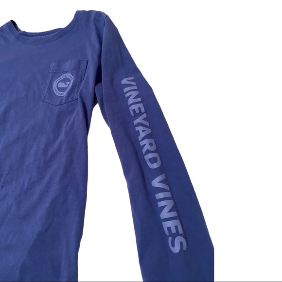 Vineyard Vines Blue Long-sleeve Tshirt Size Small - Picture 4 of 10